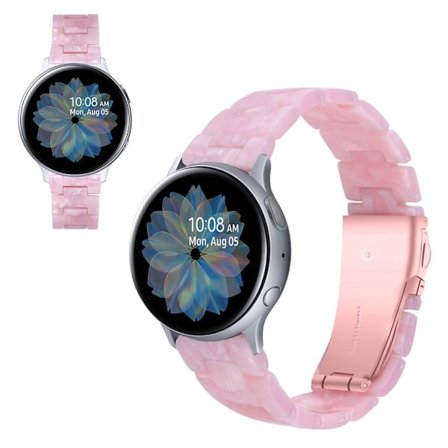 Samsung Galaxy Watch (42mm) / Aktivt marmorliknande klockarmband - Rosa