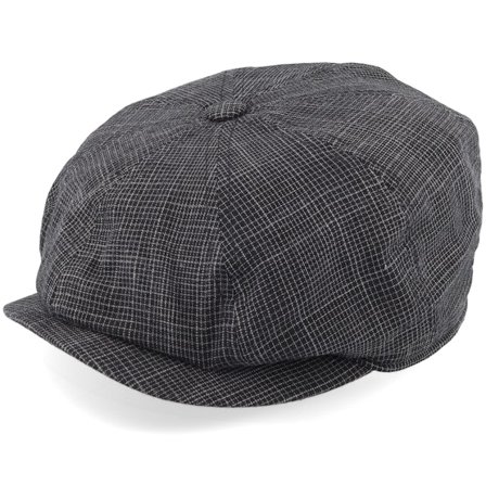 Mayser - Conall Black Flat Cap Flatcap Black Cap - @ Hatstore