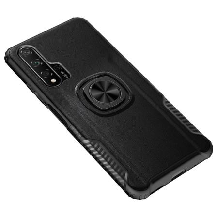 Skal med Ringhållare - Huawei Nova 5T Svart