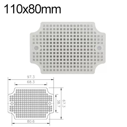 Bunnplate Honeycomb Gitterplate 110X80MM