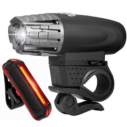 Dww-cykellygte med baglygte, for- og baglygte til cykel IPX6 vandtæt cykellygte USB genopladelige cykellygter til cykel