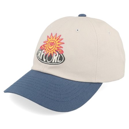 Rip Curl - Beis unconstructed Gorra - Sun Buzzed Cap Stone/Washed Navy Dad Cap @ Hatstore