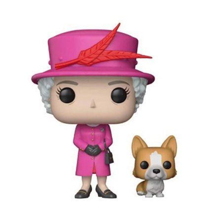 2 st/set Elizabeth-II figur med husdjurscorgi leksaksfigurer docka prydnad samlarobjekt drottning av Storbritannien actionfigur souvenirer present - 