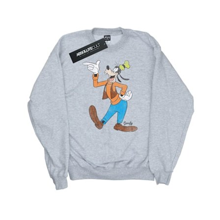 Disney Womens/Ladies Classic Goofy Sweatshirt S Heather Grey