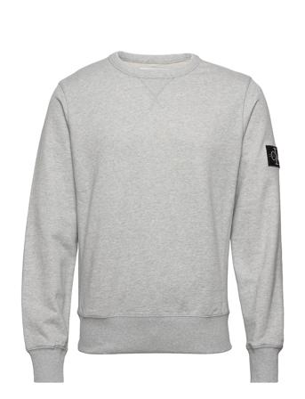 Monogram Sleeve Badge Cn Sweat-shirt Genser Grå Calvin Klein Jeans