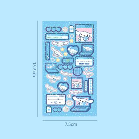 Nya Sanrio Cinnamoroll Melody e Hand Account Stickers Diy A2