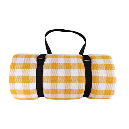 Picknickfilt vattentät, strandfilt bärbar med rem