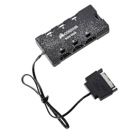 For Corsair Lightning Node Pro Commander Crystal Corsair 6-Port RGB LED Fan Hub [DB]