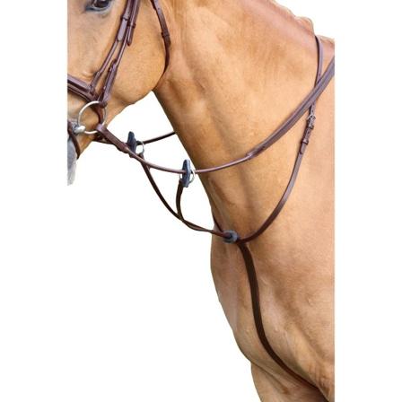 Aviemore Leather Horse Running Martingale Cob Havanna