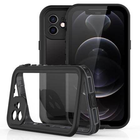 REDPEPPER Dot+ Series Transparent IP68 Vattentät PC+TPU Fodral Telefonfodral för iPhone 12