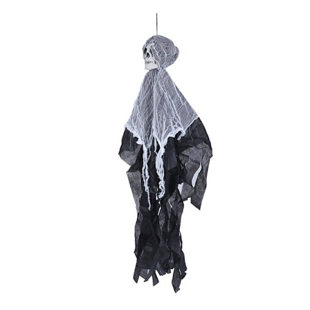 2stk 90cm Skull Halloween Hanging Ghost Skrekkrekvisitter Dør Hallo