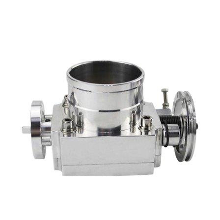 Racing 65mm Spjældhus Performance Indsugningsmanifold Billet Aluminium Høj Flow WLR6965 Sølv for Forbedret Motoreffektivitet