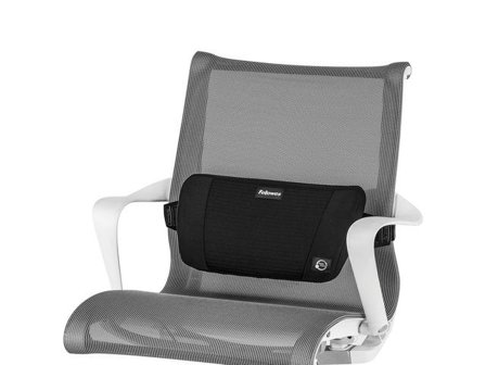 Fellowes Ryggstöd PlushTouch svart - Lyreco - Kontorsmöbler och inredning - Stolar och sittmöbler - Ryggstöd