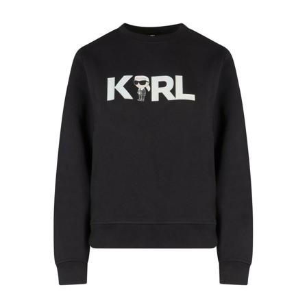 Karl Lagerfeld, Sweatshirts Czarny, Kobieta, Rozmiar: S