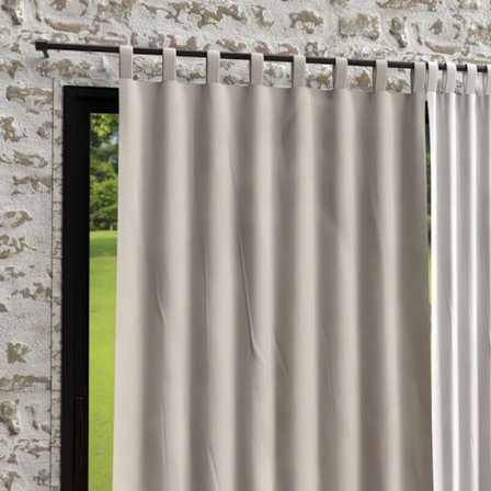 Mikrofiberdraperi med ben 135x250 cm BOHEME lin, av Soleil d'Ocre