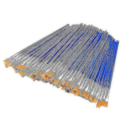 50 stk. flate malerkoster, liten kost bulk for detaljmaling