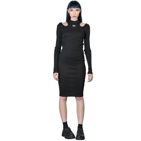 Versace Jeans Couture, Dresses Zwart, Dames, Maat:M,Polyamide