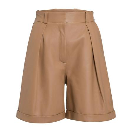 IVY Oak, Lesley Leather Shorts Beżowy, Kobieta, Rozmiar: M