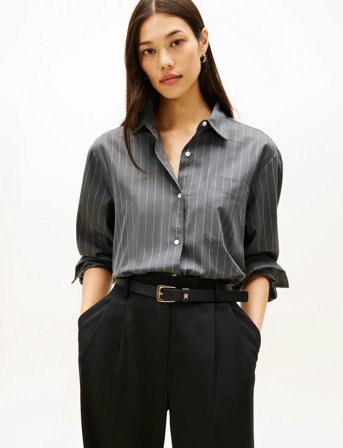 Tommy Hilfiger Soft Flannel Easy Fit Shirt - Grey - 36