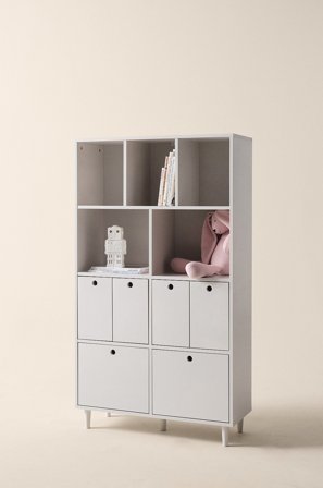 Jotex - Bokhylle Lys greige - LOUVIERE - Kjøp Barneskap & barnehyller hos Jotex