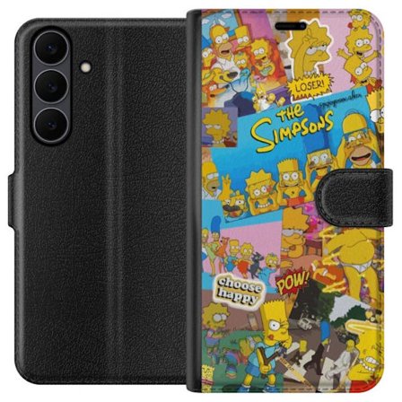 Kompatibelt Plånboksfodral till Samsung Samsung Galaxy S25 FE The Simpsons Collage Retro Cartoon Pop Art