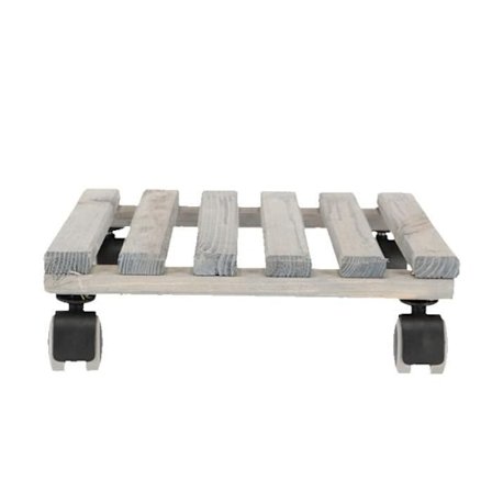 Neliöinen sisäruukku - 29 x 29 x 8,3 cm - Harmaa