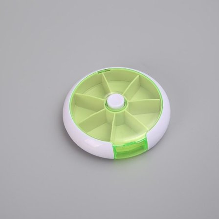 Dosett piller dosett medisinbeholder pilleboks ukespille 7 grønn/hvit