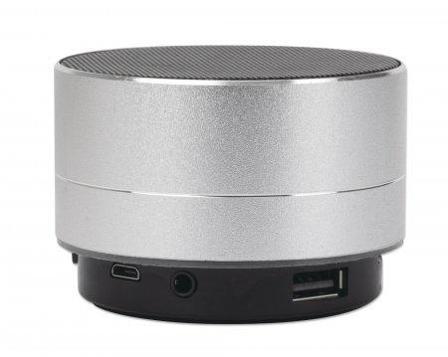 MANHATTAN MH Bluetooth Lautsprecher silber