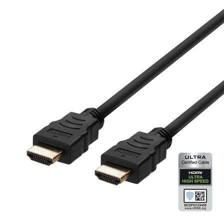 Deltaco ULTRA High Speed HDMI-kabel, 48Gbps, 5m, svart