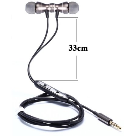 TOMKAS In-ear Magnetic Earphone With Mic In-lineControl