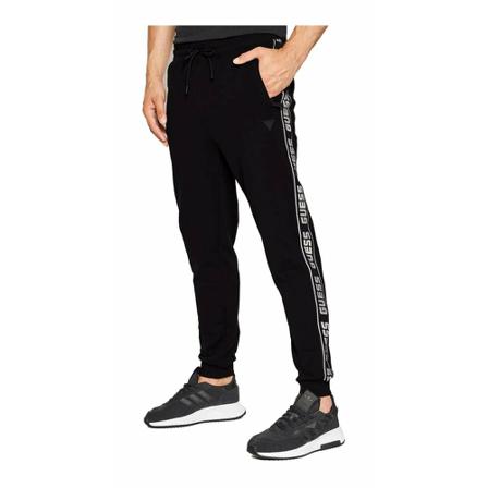 Guess Logo band sportswear Broek , Zwart , Heren , Maat: S