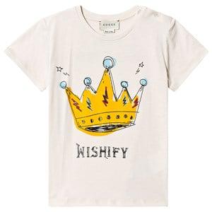 Kids - Gucci White Gucci Crown and Logo Print T-Shirt 6-9 months - Tops - 6-9 months - White - Junge
