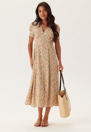 FOREVER NEW Safira Printed Midi Sun Dress Avenue Ditsy 36
