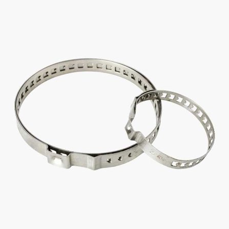 Biltema - Klammer for Drivknutemansjett i Rustfritt Stål, Universal Fleksibel Lengde 25-40 mm/45-120 mm, 2 stk fra Perma-Quick