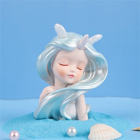 3,54 tum badrum dekoration sjöjungfru flicka presentrum hylla harts prinsessa skulptur dekoration skulptur ängel hem hantverk B