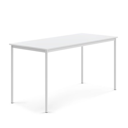 Tisch BORÅS, 1800x800x900 mm, Laminat weiß, weiß