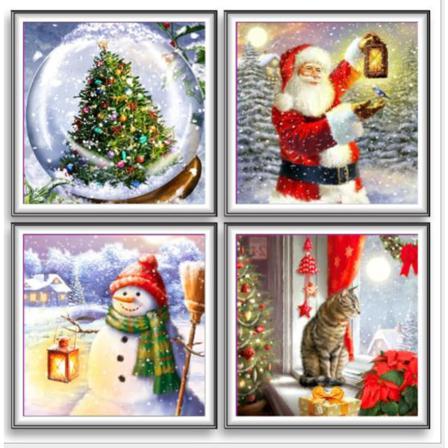 5d Diamond Painting Christmas God Jul- 4 Modell Model 4