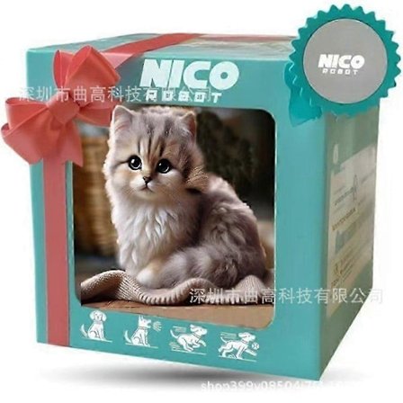 2025 Nico Robot Hund, Kat, Pingvin, Panda, Min Realistiske Robot Hvalp, Kat, Interaktivt Plyslegetøj Der Opfører Sig Som En Rigtig Hvalp, Kat[D]