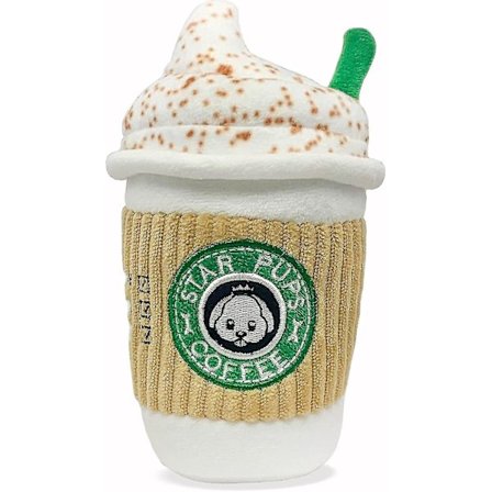 Kaffehundelegetøj Latte - Efterårs Sjov Hundelegetøj - Plys Piveferie Legetøj Til Mellemstore, Små Og Store - Fødselsdagsgaver - Seje Fyldte 