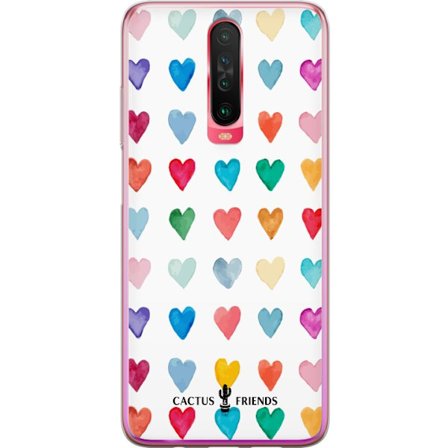 Yhteensopiva Puhelinkuori Xiaomi Xiaomi Redmi K30 Cactus and Friends - Watercolor Love Grid