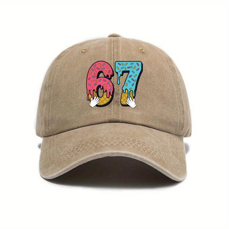 67 Baseball Caps, Justerbar Caps i Retrostil, Vinterbaseballcaps, Egnet for Familie, Venner, Voksne, Barn for Utendørs Reiser, Sport og Pendling