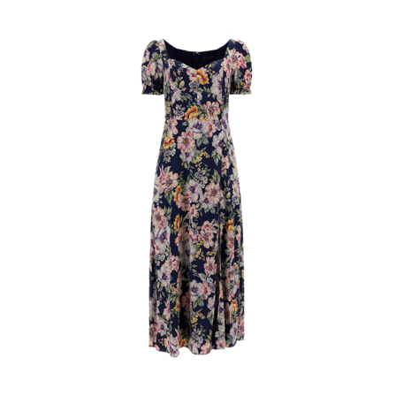 Guess SS ADELAIDE LONG DRESS Klänningar Dam Blå XL