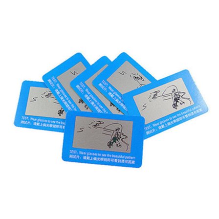 Tåliga Polariserade Solglasögon Linser Skärmar Glasögon Testare Testkort Kontroll Rolig