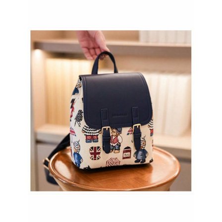 Liten Söt Björnryggsäck För Kvinnor, Läderryggsäck För Flickor, Messenger Bag, Lätt Resväska