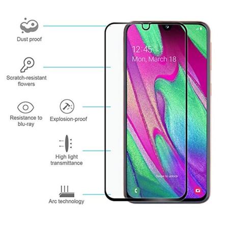 Skjermbeskytter 2.5D HD 0.3mm Samsung Galaxy A50 Svart