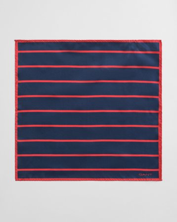 GANT Herren Gestreiftes Einstecktuch (ONE SIZE) Rot