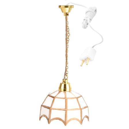 1:12 Dukkehus Udsøgt Miniature Loftslampe Model Dekoration Tilbehør 12V