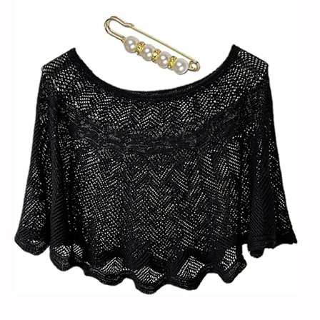 Strikkede solsikre issilkeskjerf, strikkede sommerskjerf og sjal med perlenål