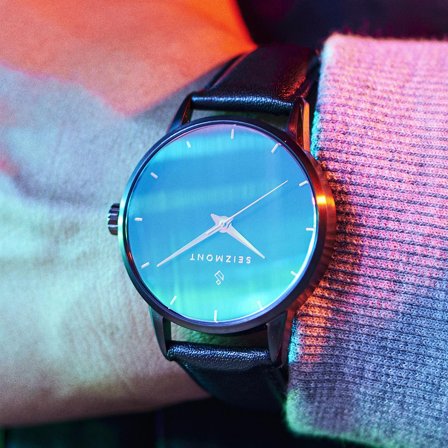 Onknown | Green Glass Stainless Steel Watch for Men - Wrist watches