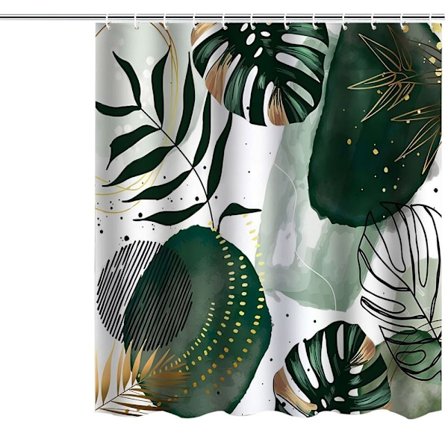 Abstrakt Bruseforhæng Grøn Chic Boho Bruseforhæng 71Wx71L Bruseforhæng